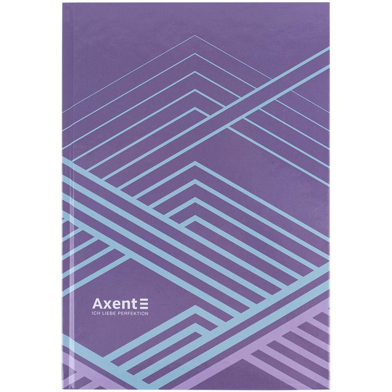 Книга записна Lines Axent 8422-583-A, А4, 96 аркушів, клітинка, бузкова